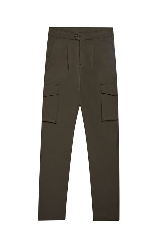 Pantalón cargo técnico pinzas verde