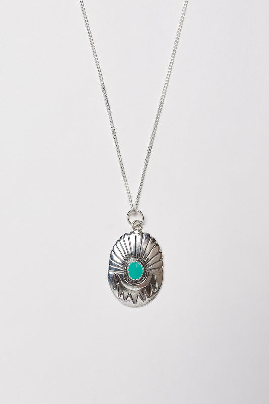 Collar plata navajo concho