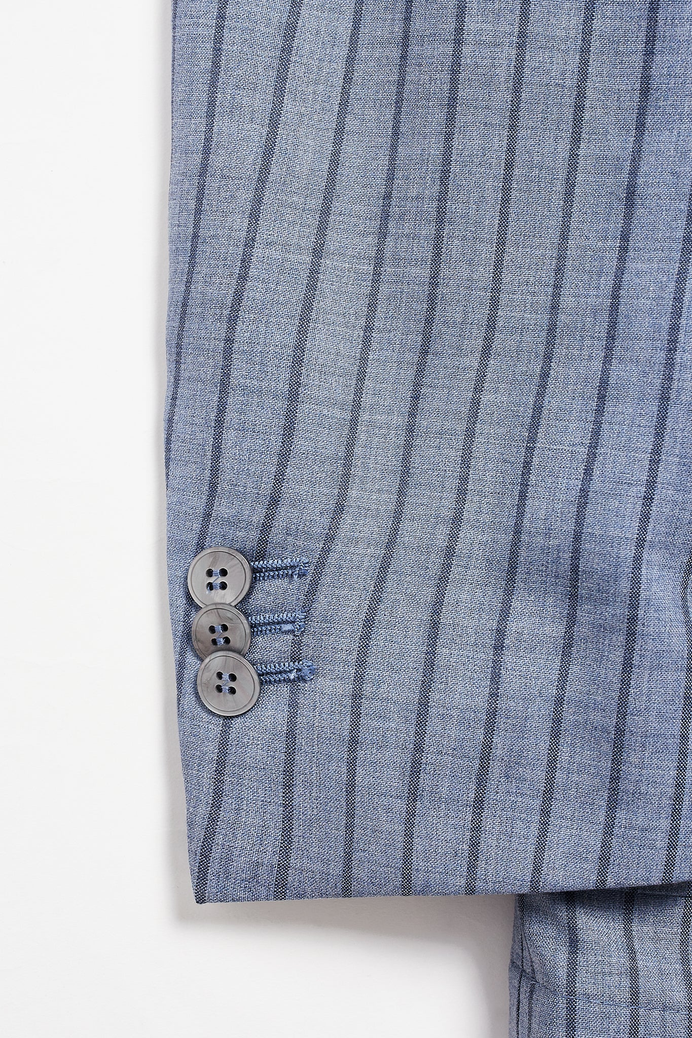 Americana traje cruzado diplomático azul celeste Drago