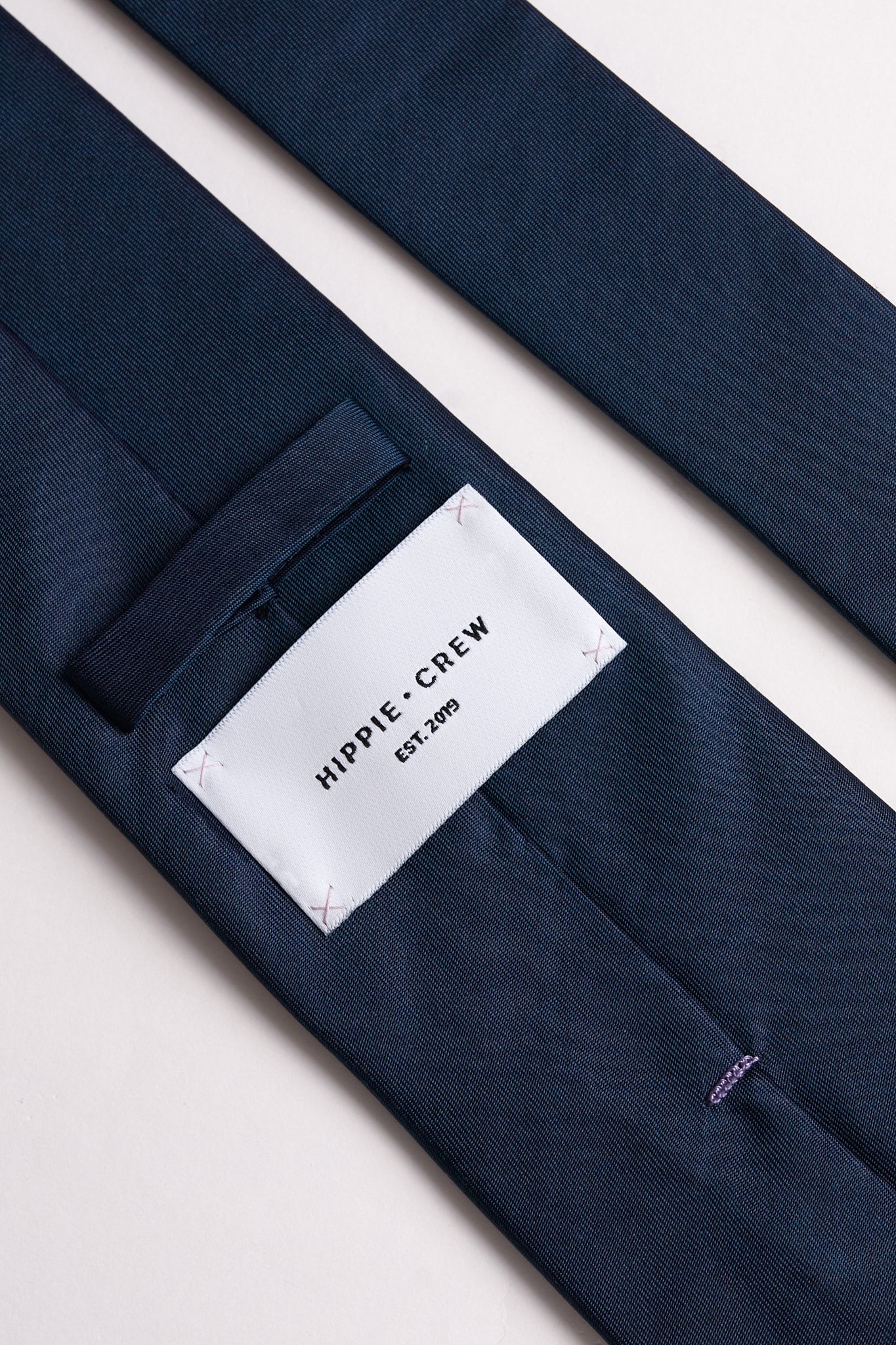 Corbata azul noche lisa