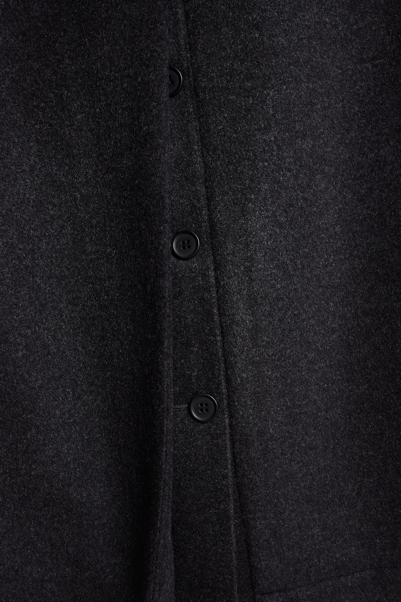 Abrigo cruzado lana cashmere gris oscuro