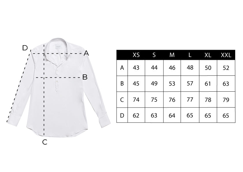 Camisa Mao técnica blanca