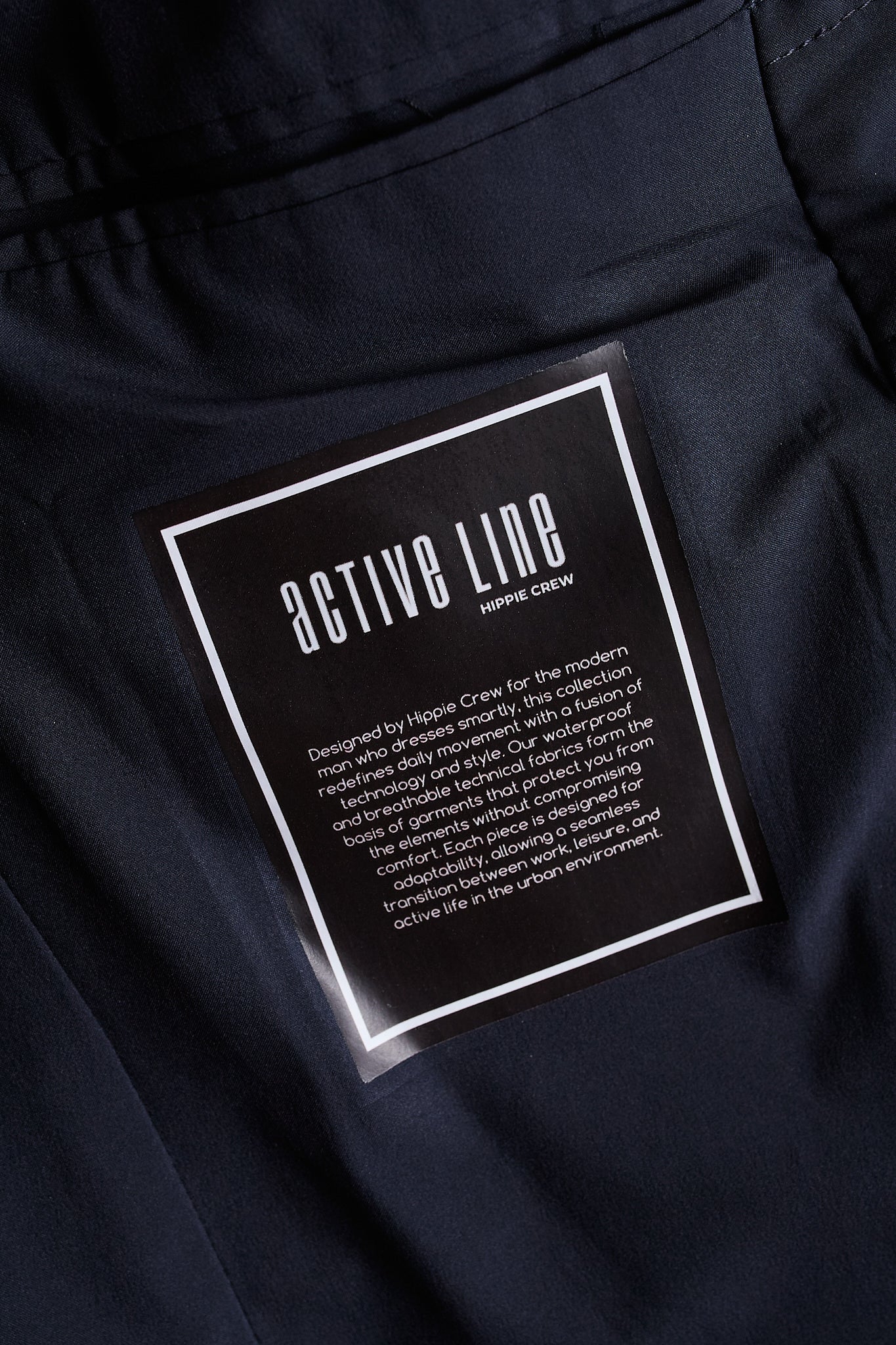 Americana acolchada azul marino