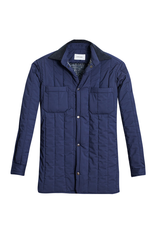 Sobrecamisa acolchada azul marino