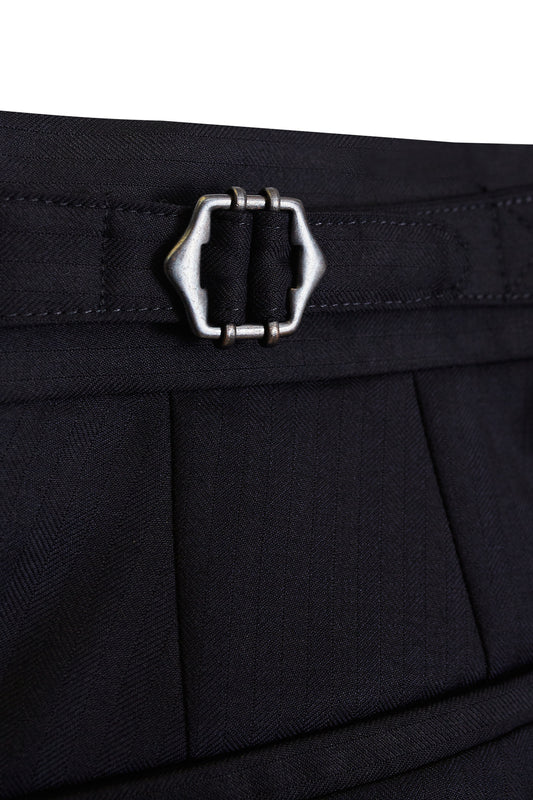 Pantalón sartorial azul marino espiga Ready to Wear