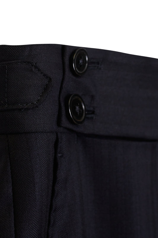 Pantalón sartorial azul marino espiga Ready to Wear