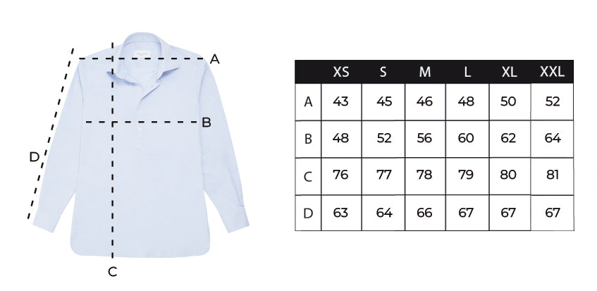 Camisa polera elástica azul