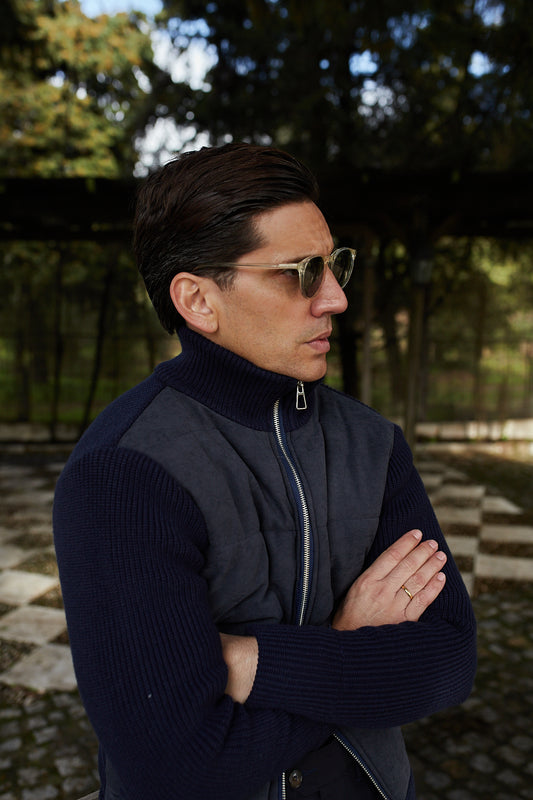 Chaqueta híbrida azul marino