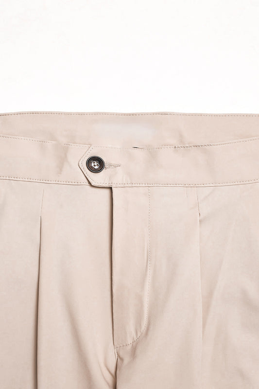 Pantalón cargo pinzas técnico beige