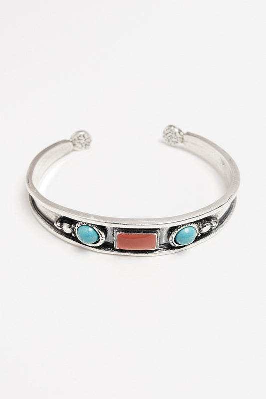 Brazalete edición limitada detalle turquesa y coral Hippie Crew