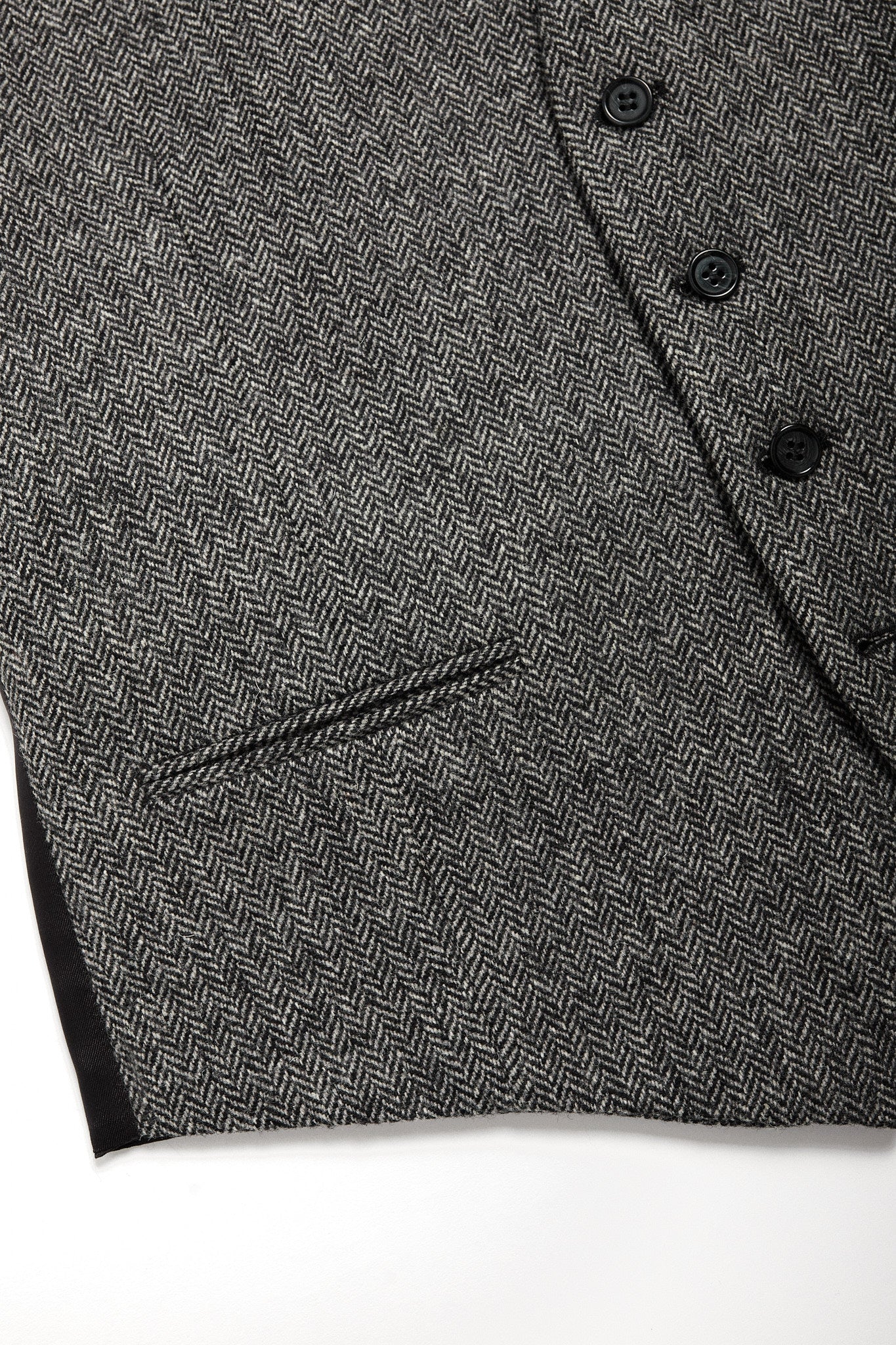 Chaleco Traje espiga gris