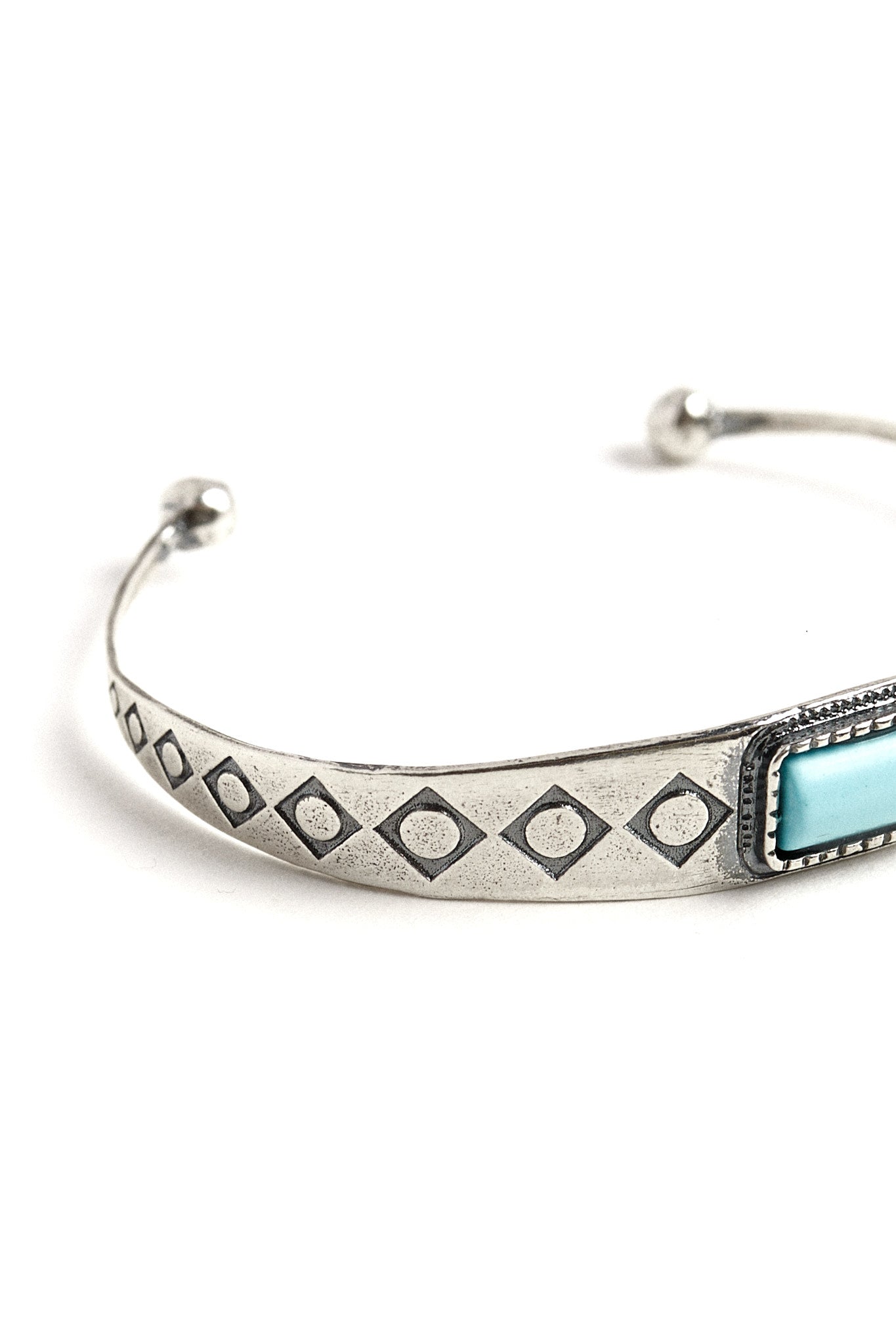 Pulsera plata navajo turquesa