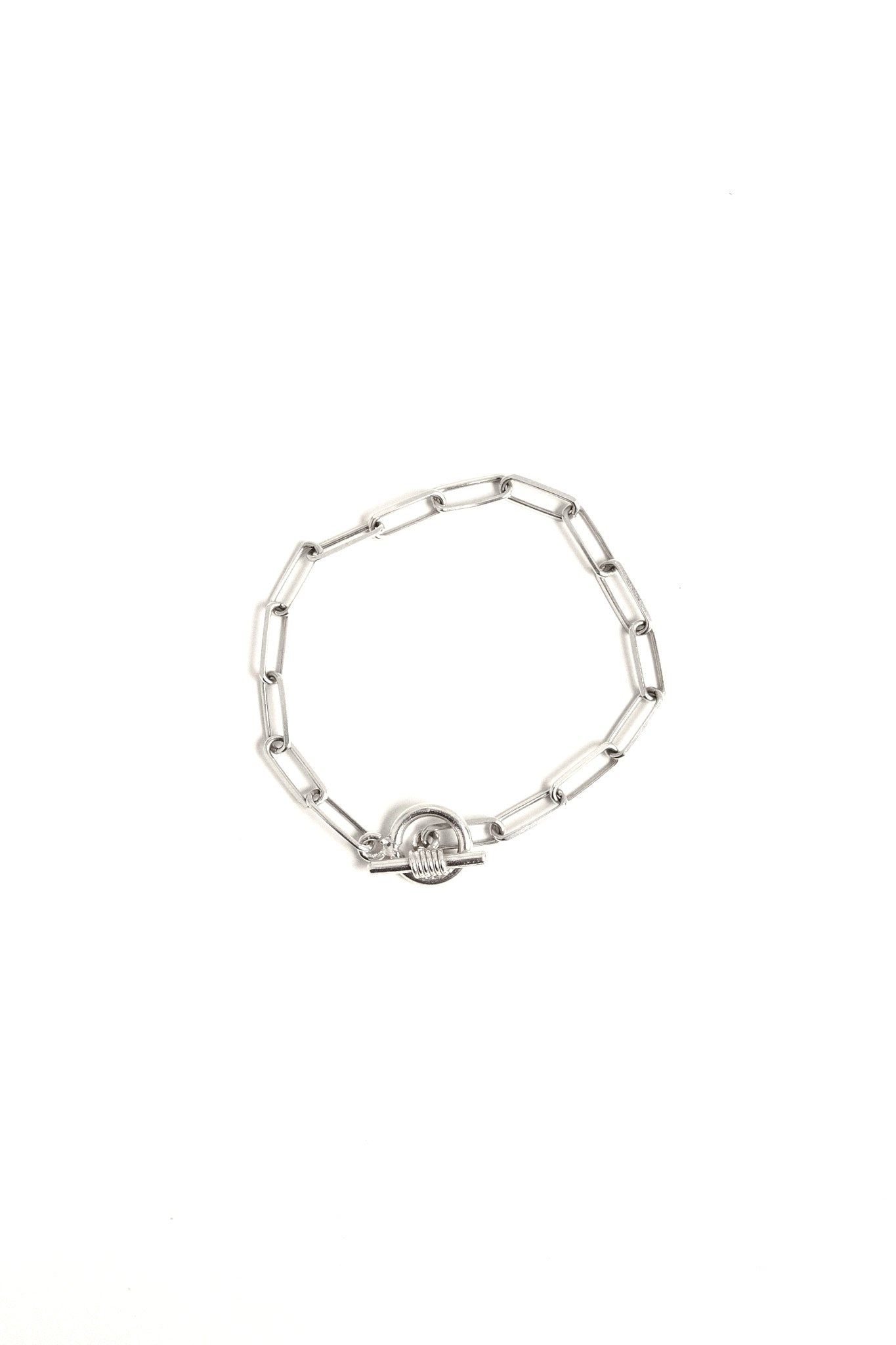 Pulsera plata cadena eslabones