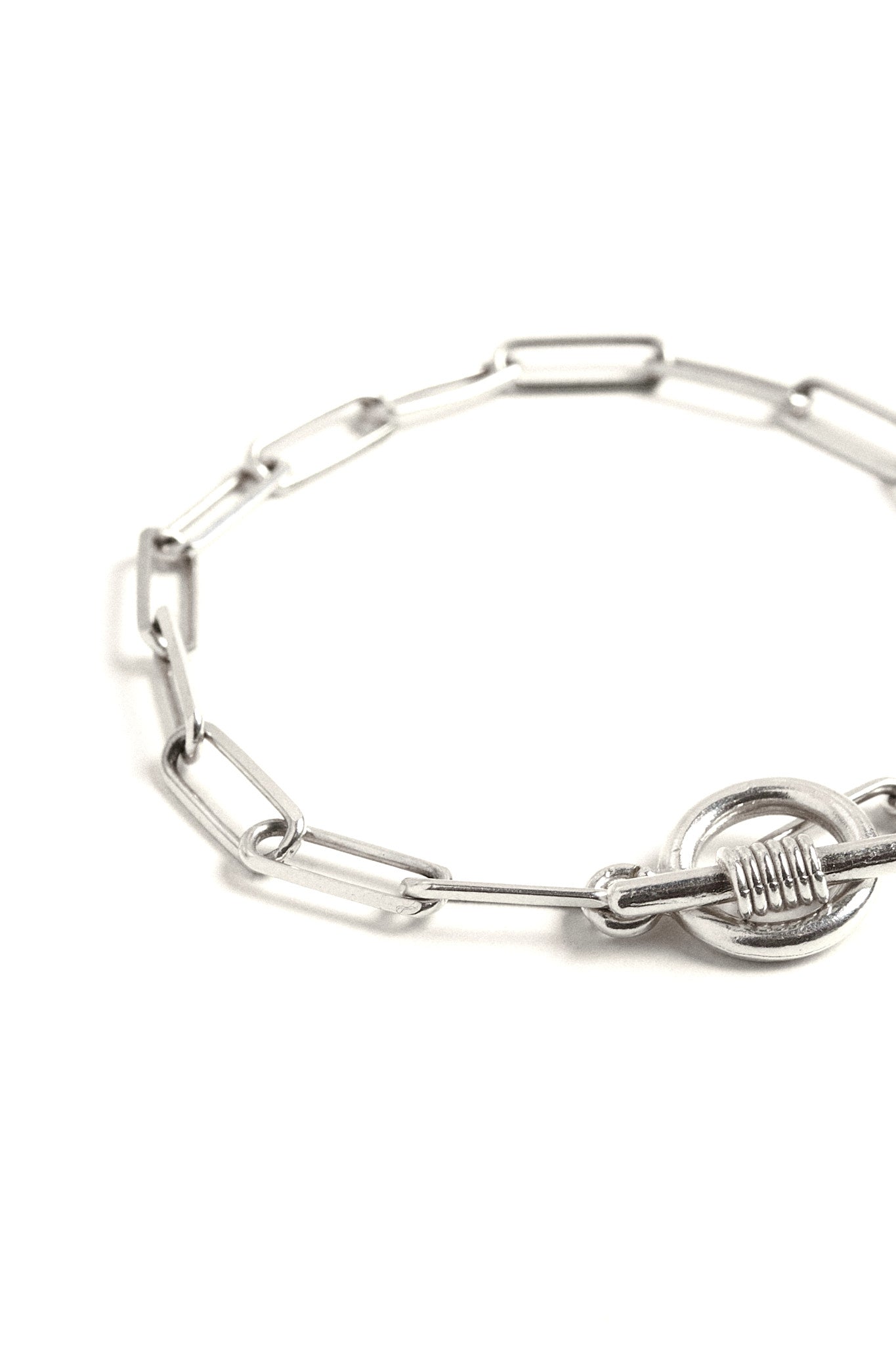 Pulsera plata cadena eslabones