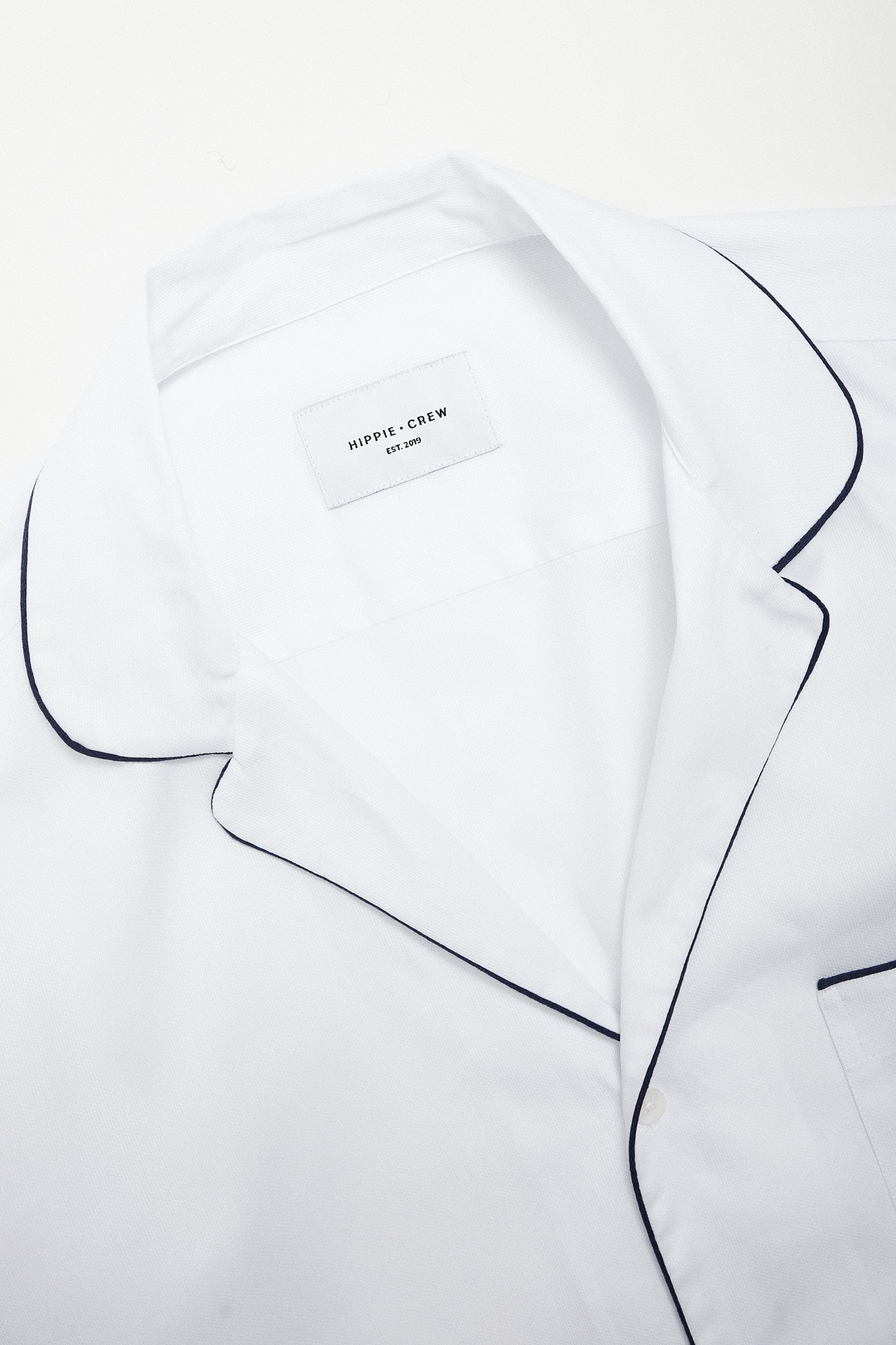 Camisa estilo pijama algodón blanca