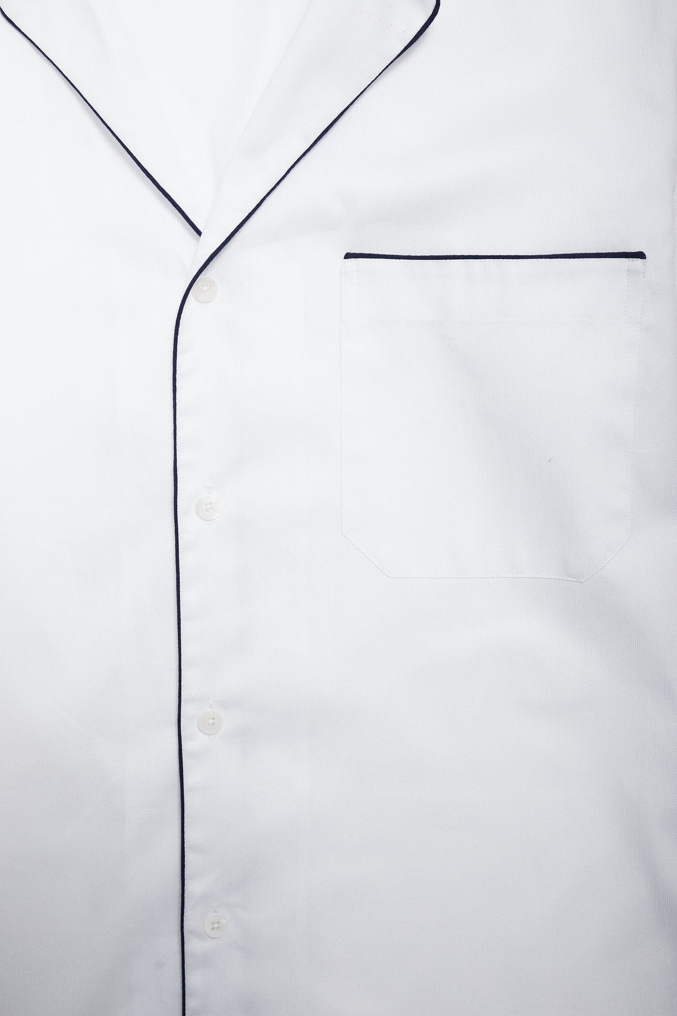 Camisa estilo pijama algodón blanca