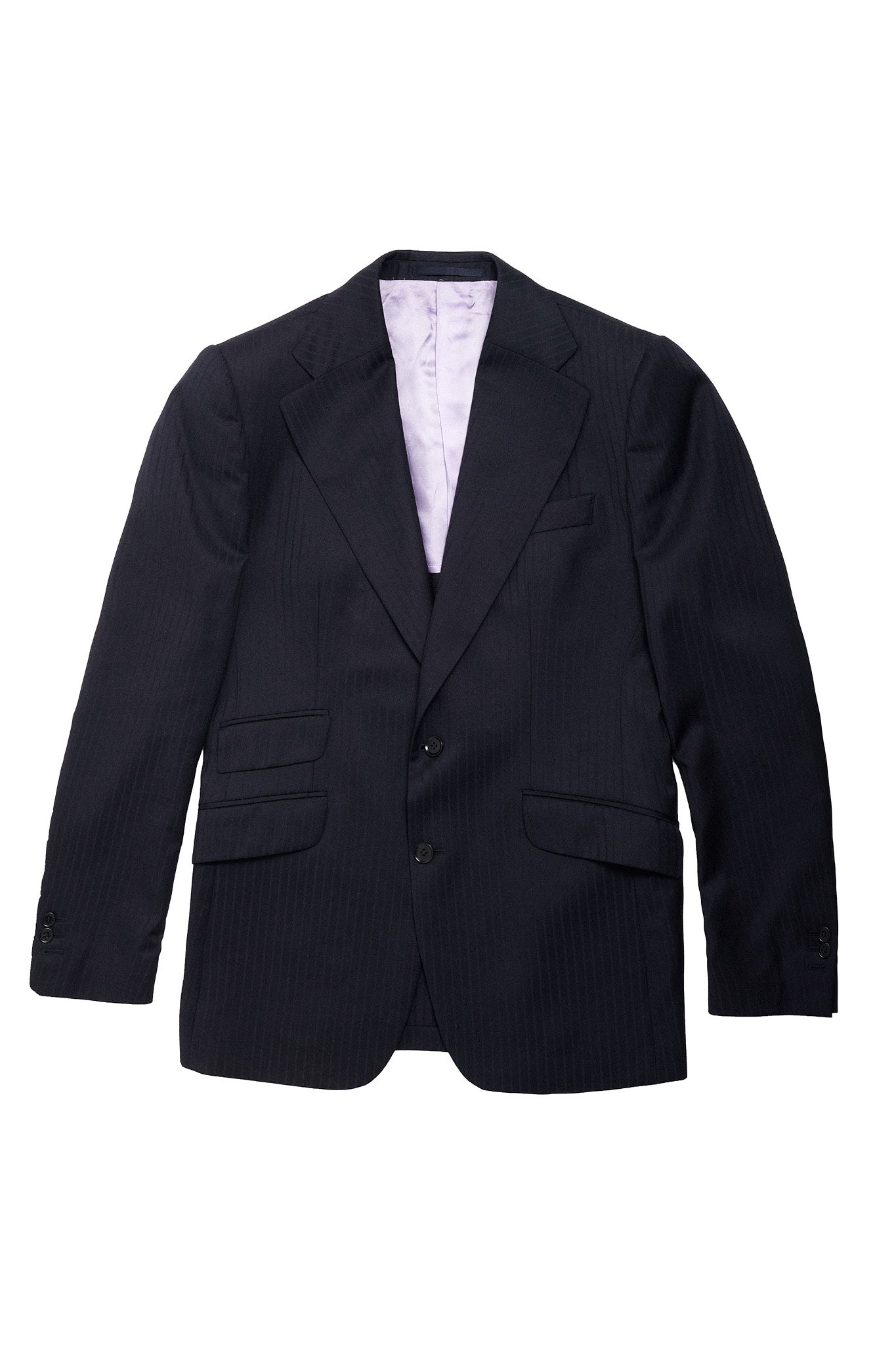 Americana Traje azul noche rayas Drago