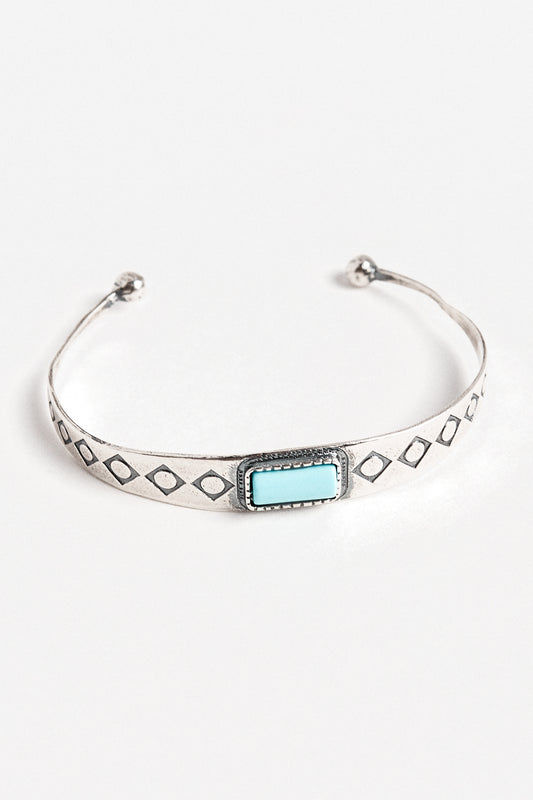 Pulsera plata navajo turquesa