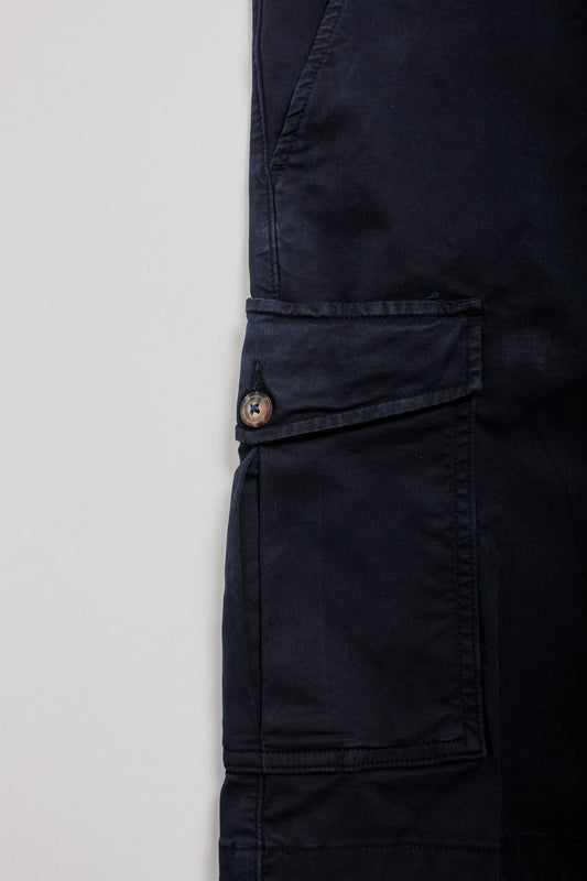 Bermudas cargo azul marino