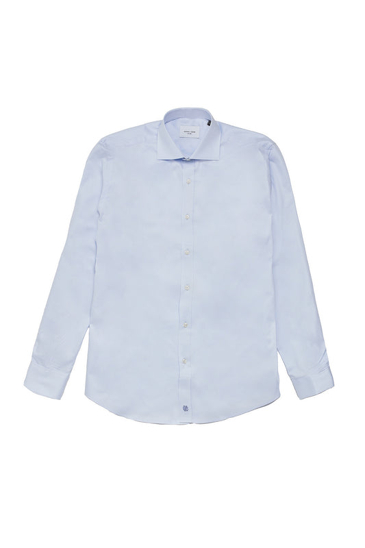 Camisa vestir azul claro regular fit