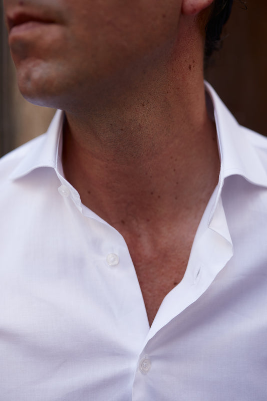 Camisa vestir blanca regular fit