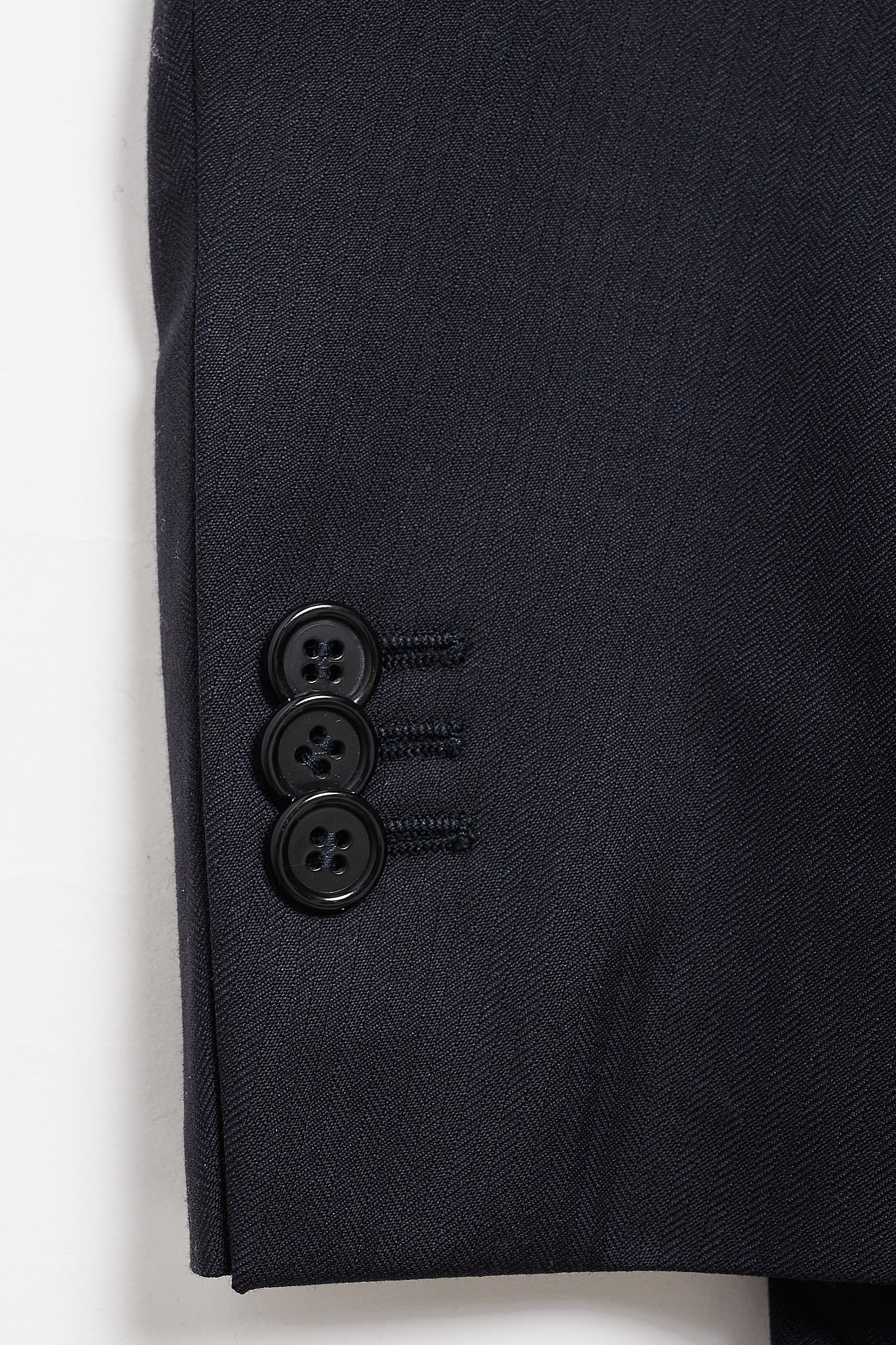 Americana traje cruzado espiga azul marino Marlane