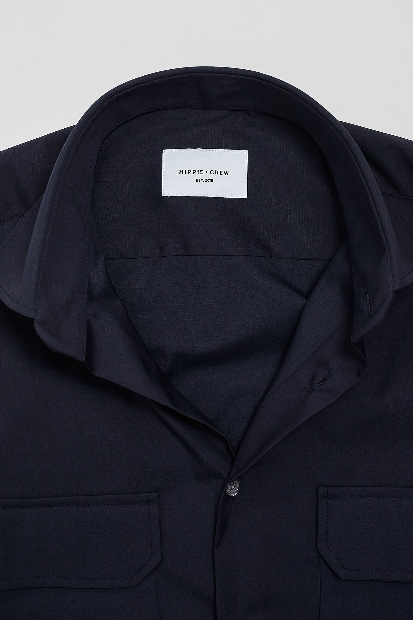 Camisa travel azul marino