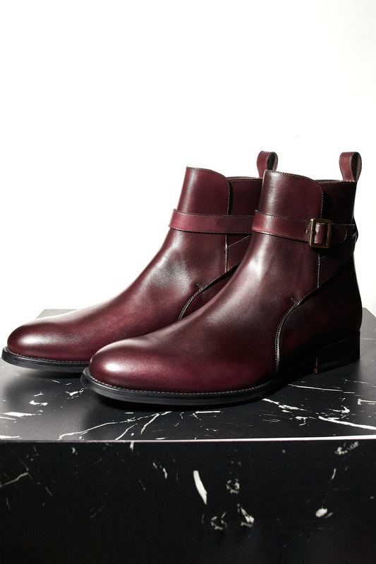 Botas ajustables burdeos