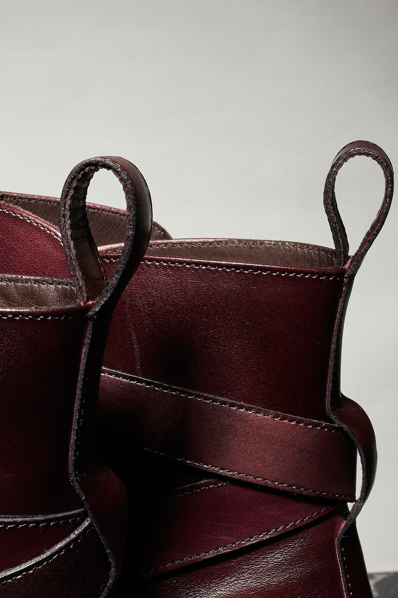 Botas ajustables burdeos