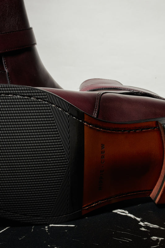 Botas ajustables burdeos