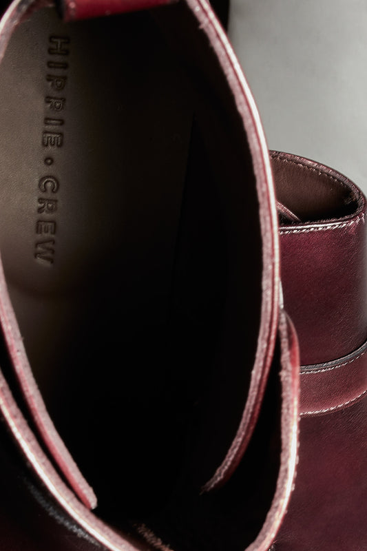 Botas ajustables burdeos