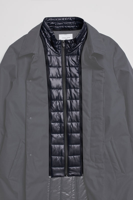 Abrigo Trench azul marino