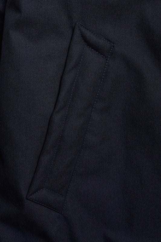 Abrigo Trench azul marino