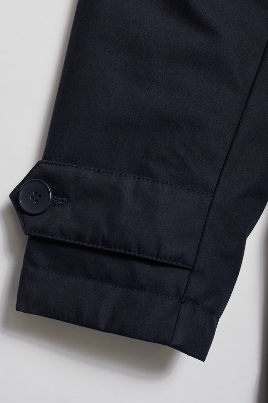 Abrigo Trench azul marino