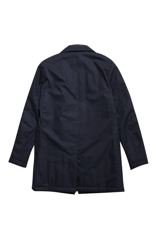 Abrigo Trench azul marino