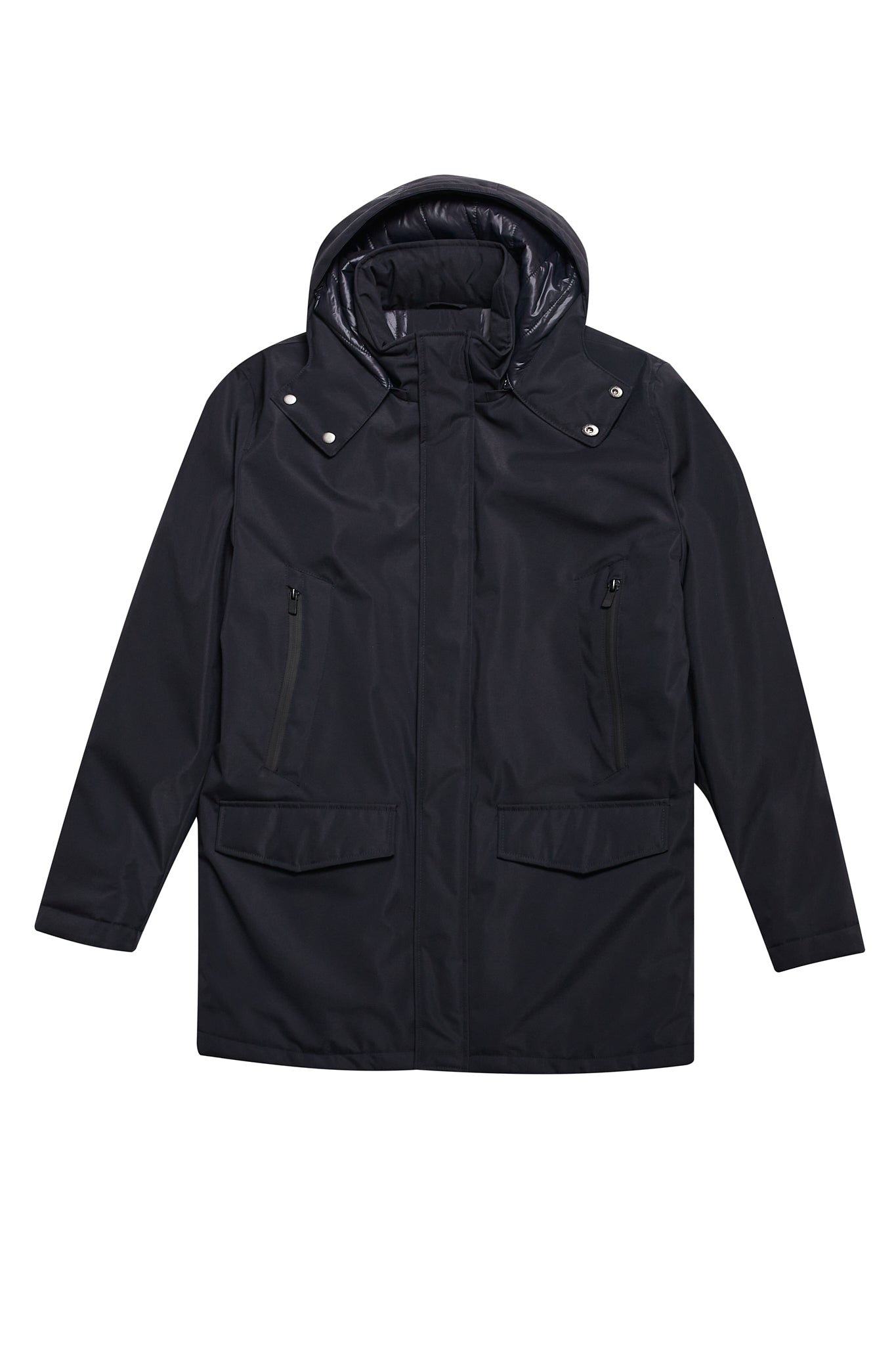 Abrigo Parka técnico azul marino