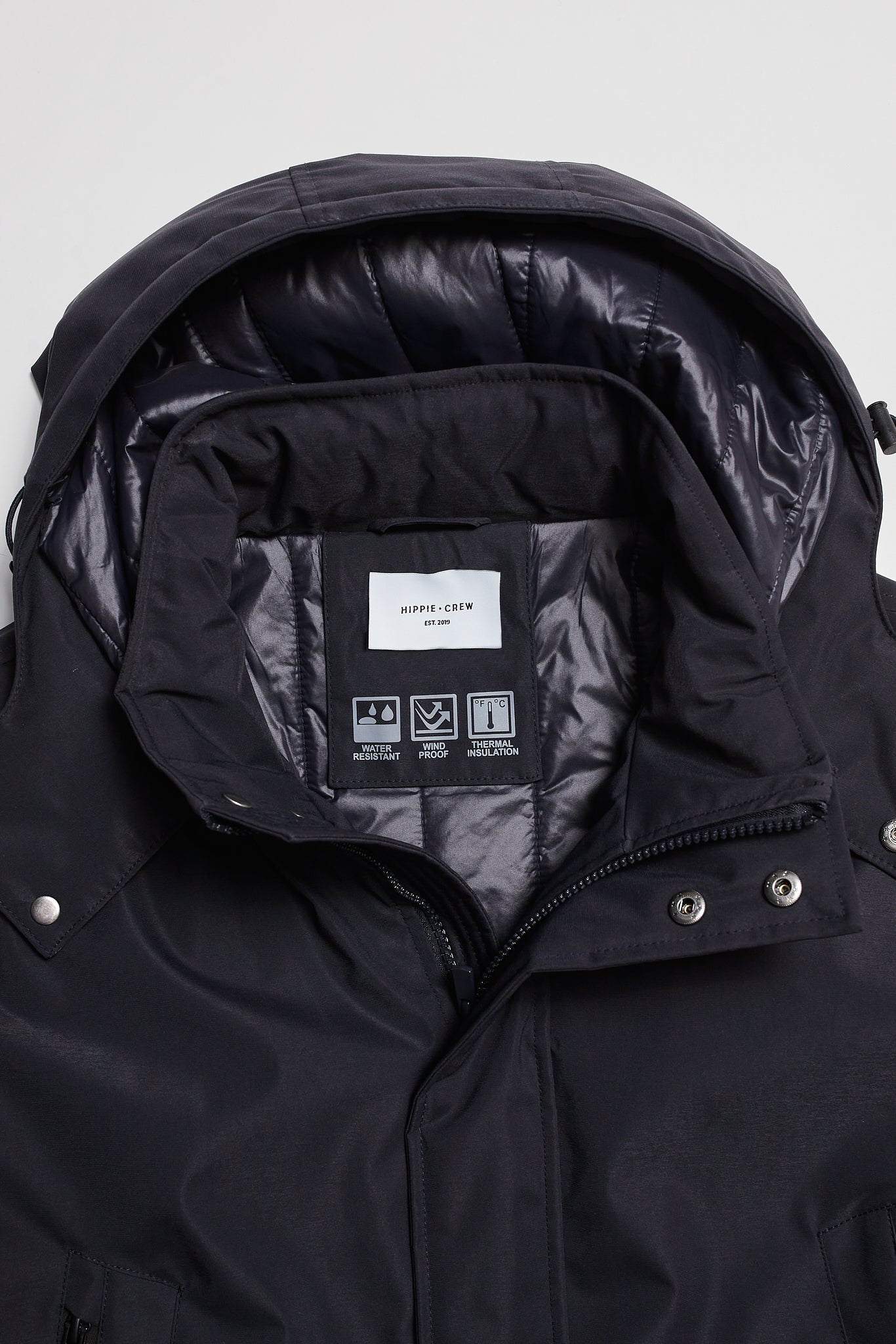 Abrigo Parka técnico azul marino