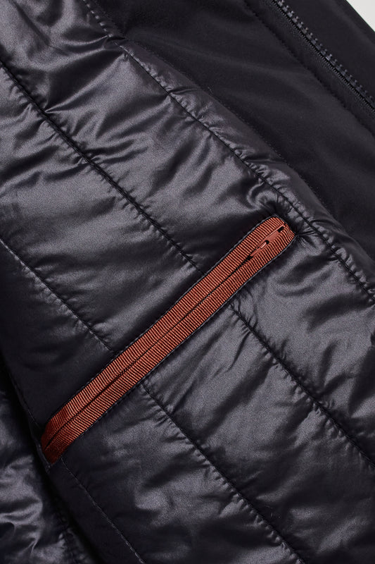 Abrigo Trench azul marino