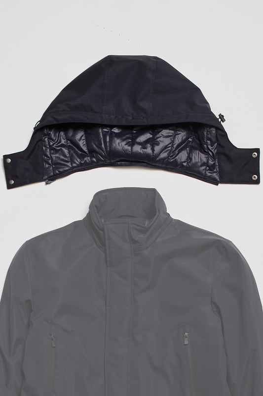 Abrigo Parka técnico azul marino