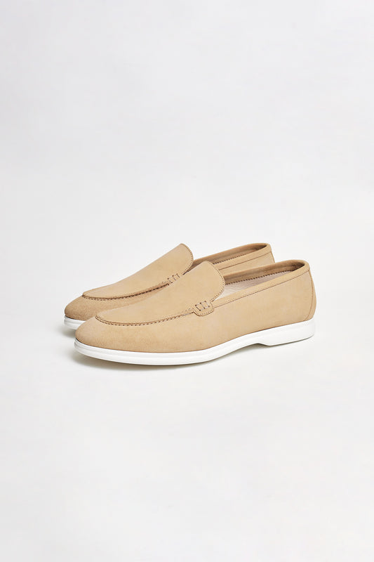 Zapatos flexibles ante beige