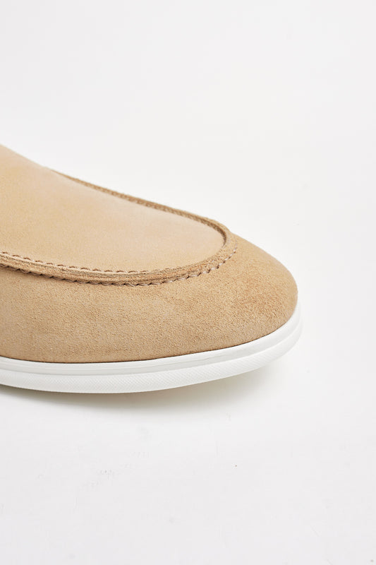 Zapatos flexibles ante beige
