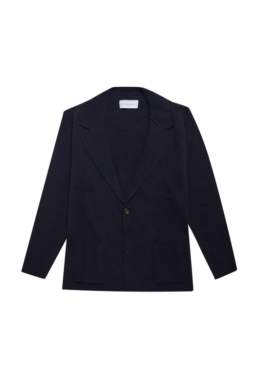 Blazer lambswool azul marino