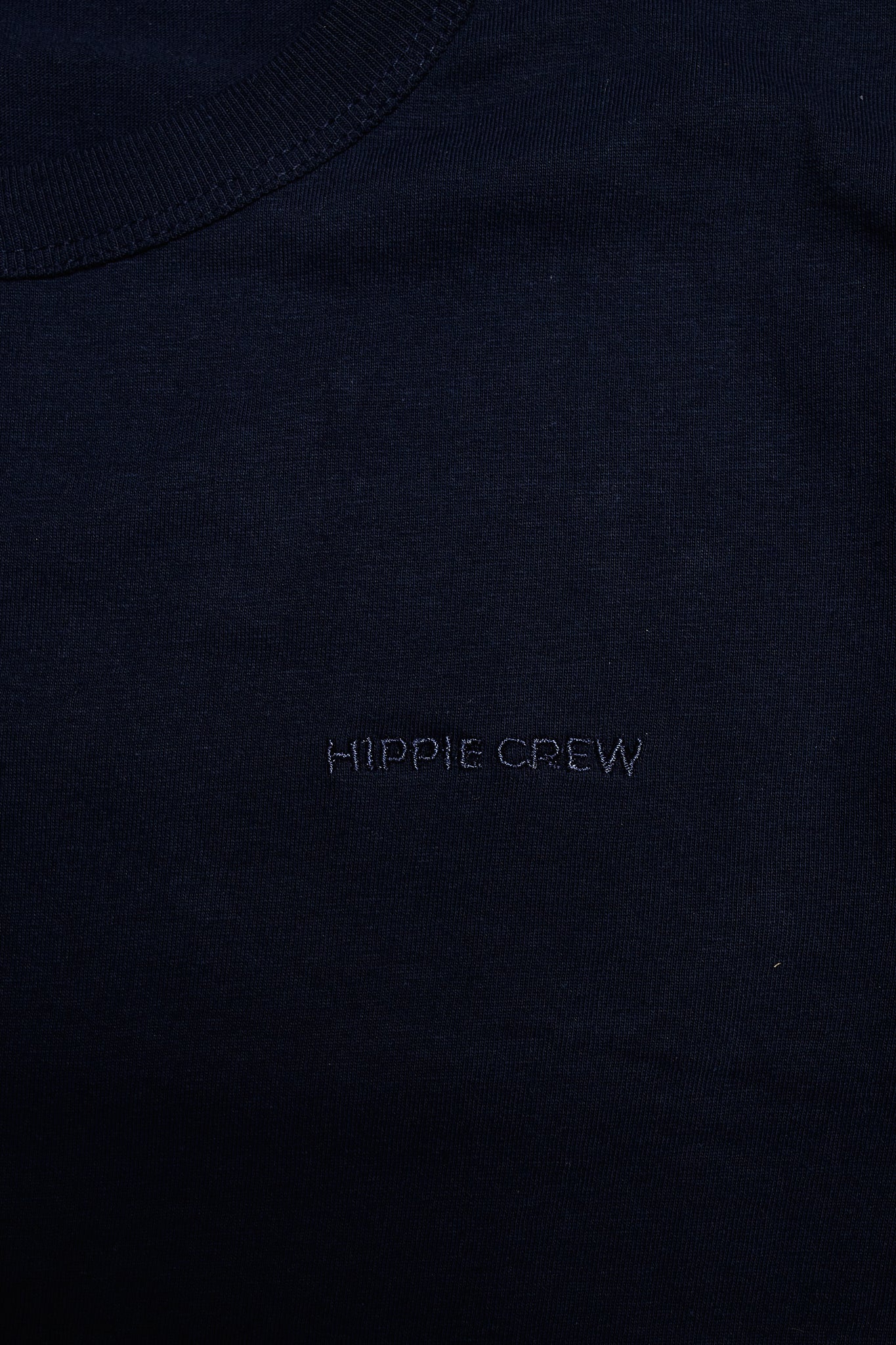 Camiseta cuello redondo azul marino