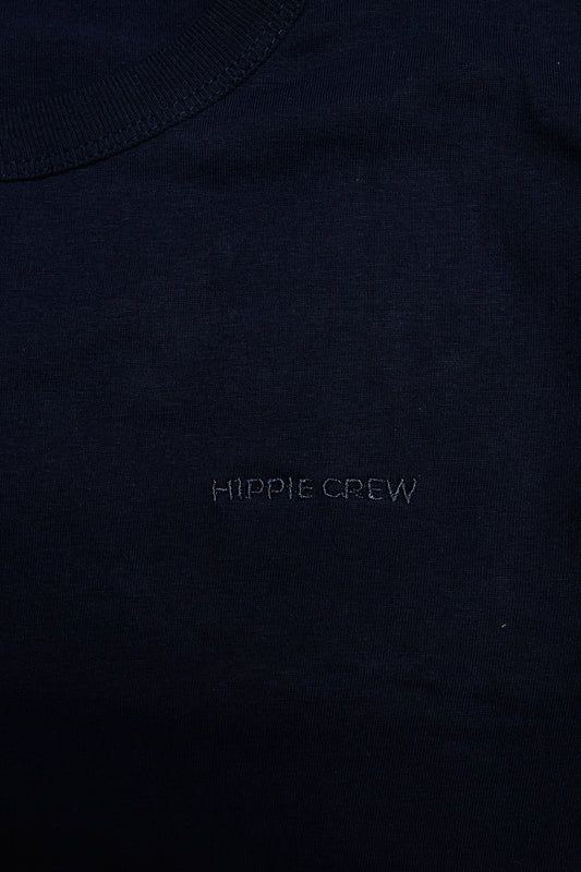 Camiseta cuello redondo azul marino