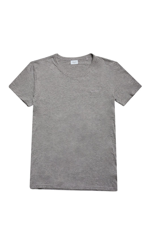 Camiseta cuello redondo gris