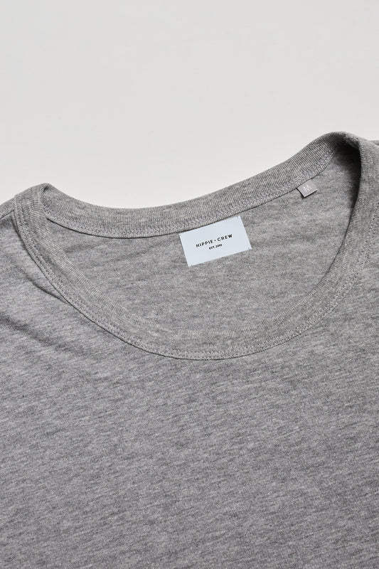 Camiseta cuello redondo gris