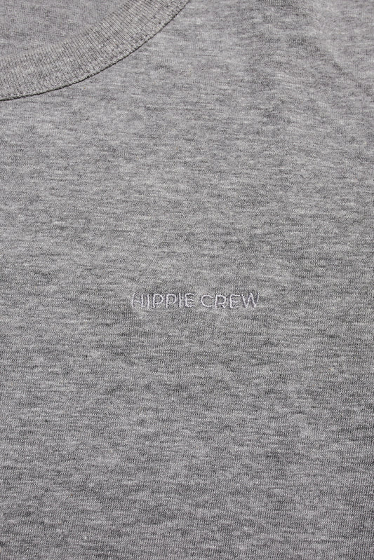 Camiseta cuello redondo gris