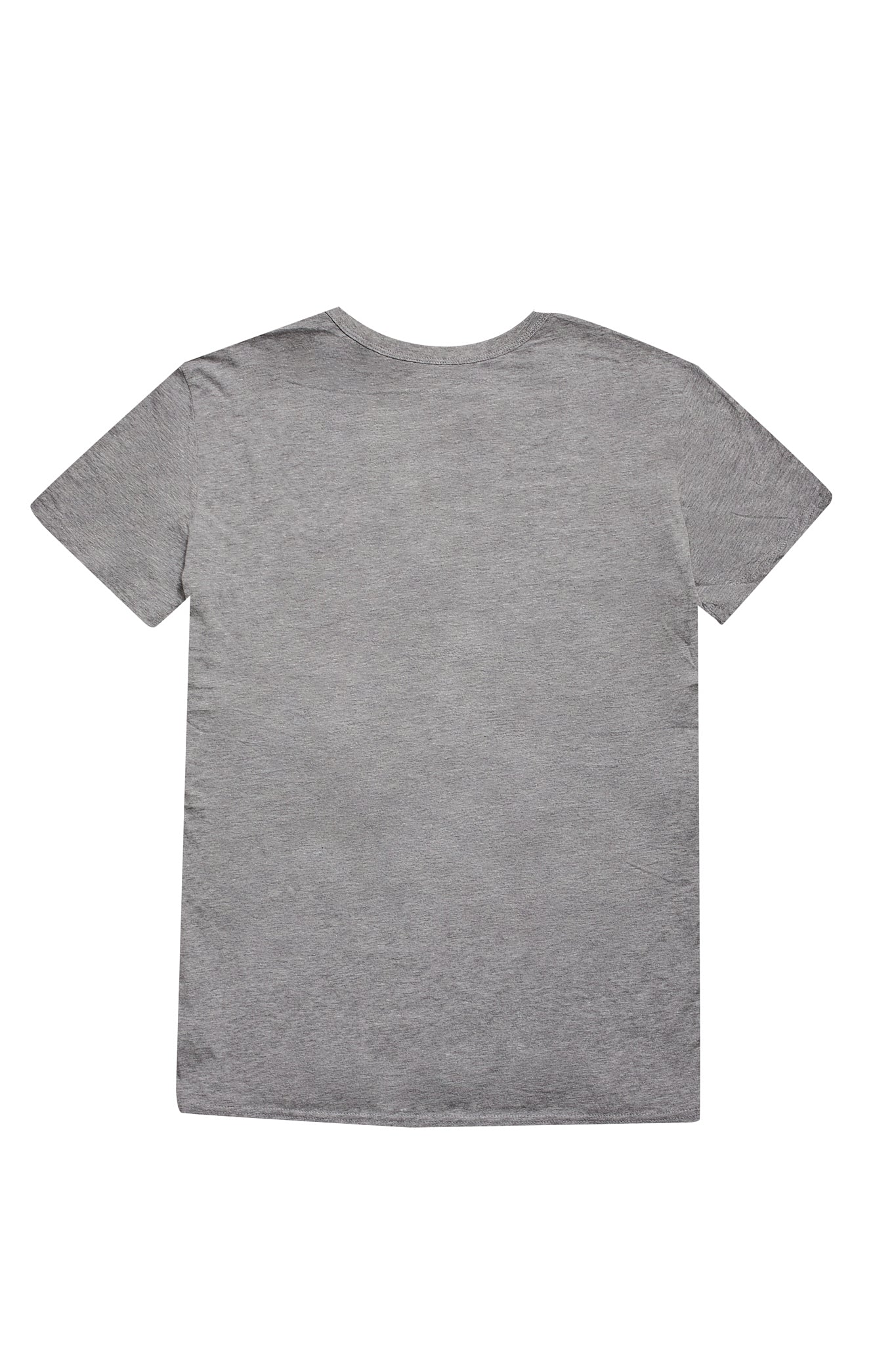 Camiseta cuello redondo gris