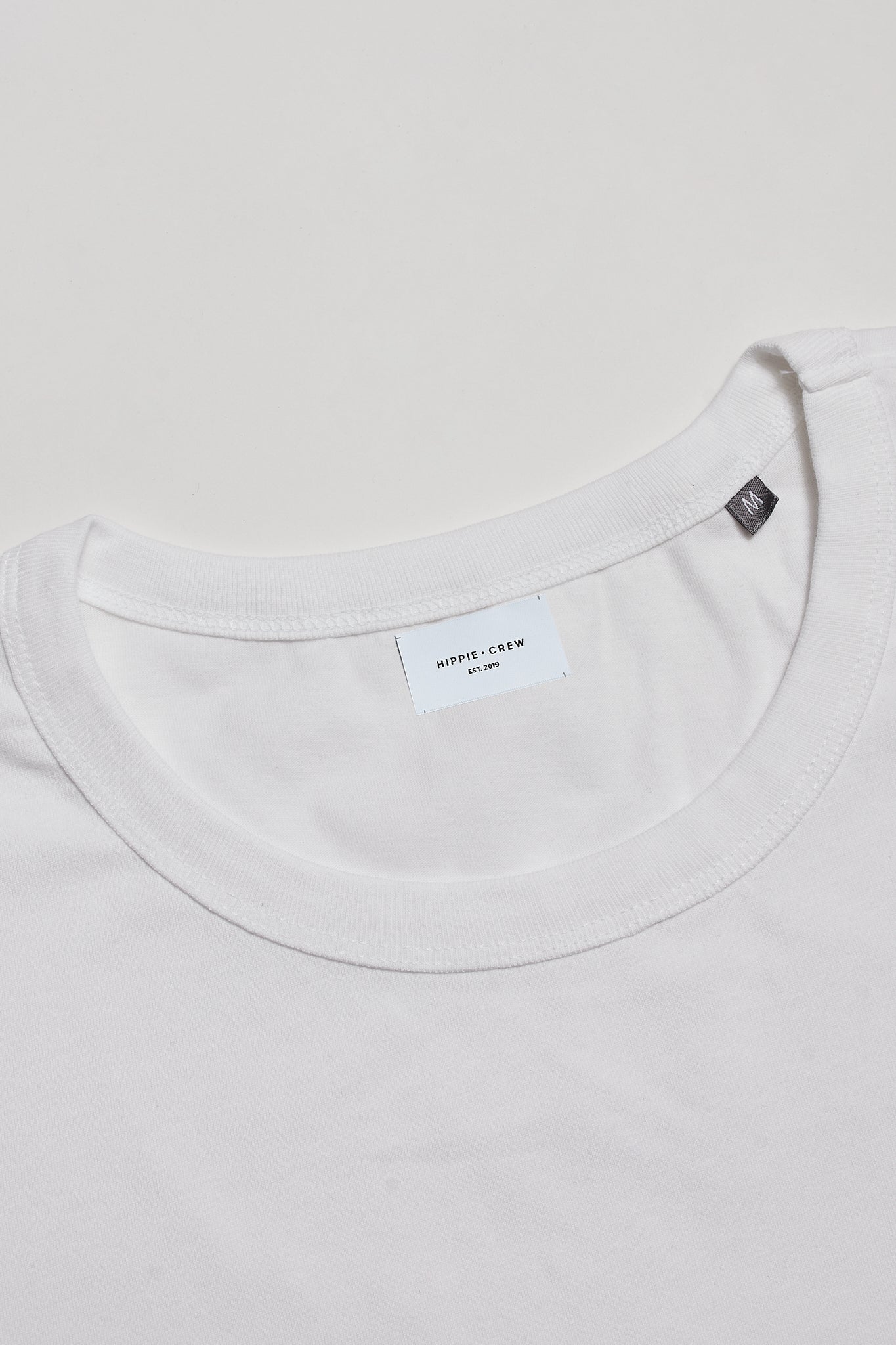 Camiseta cuello redondo blanca