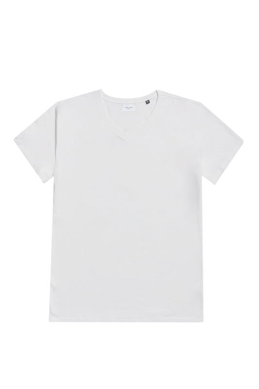 Camiseta cuello pico blanca